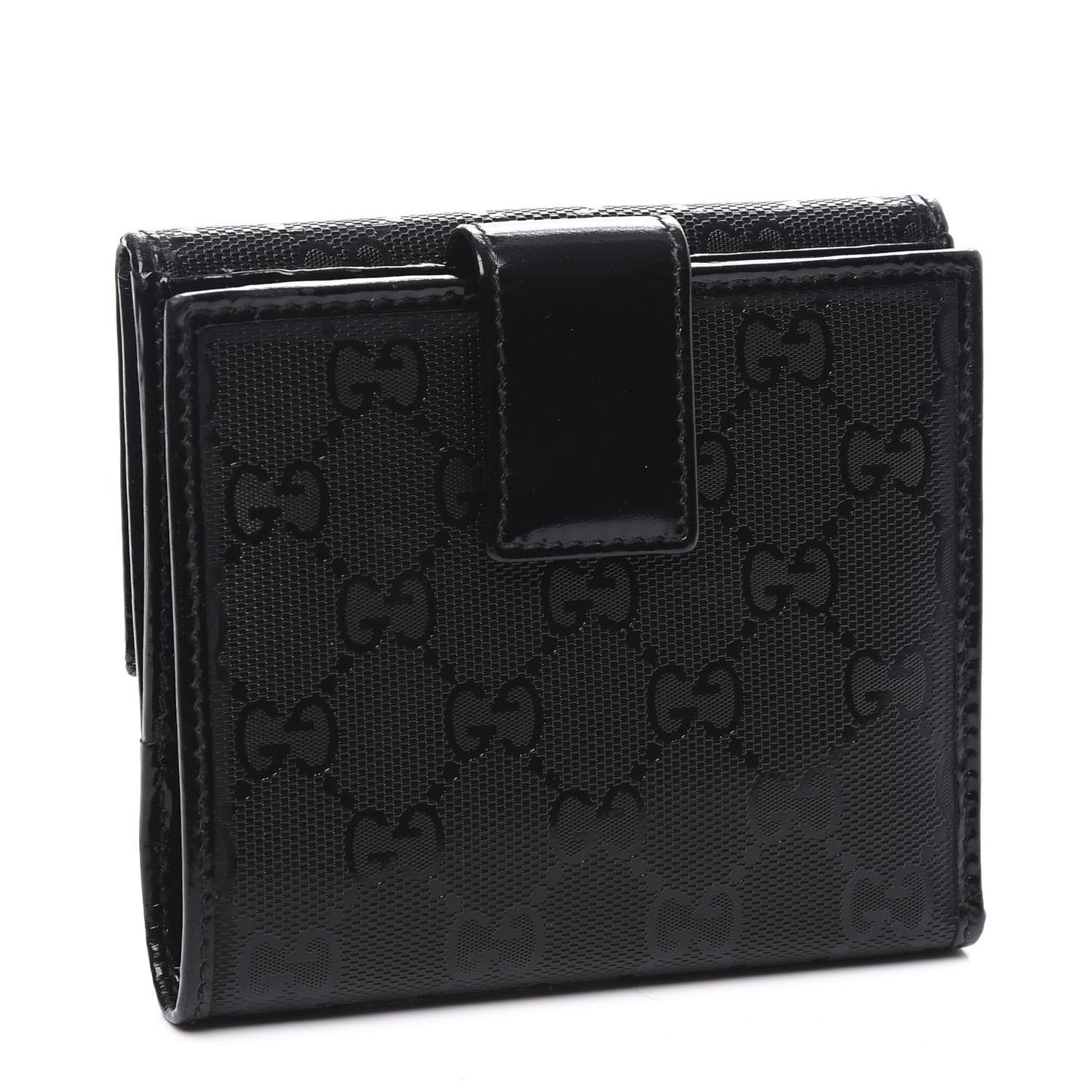 Imprime Monogram GG Pierce French Flap Wallet Black
