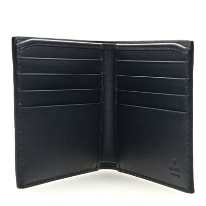 Gucci GG Supreme Monogram Blooms Bi-Fold Wallet Beige Blue Navy 5 of 6