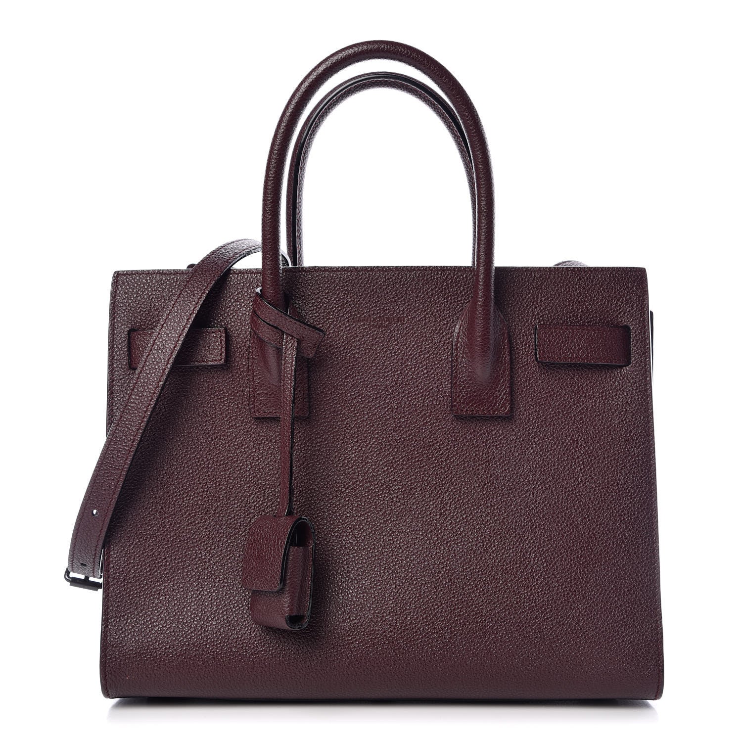 Saint Laurent Grained Calfskin Baby Sac De Jour Amaranto 1 of 10
