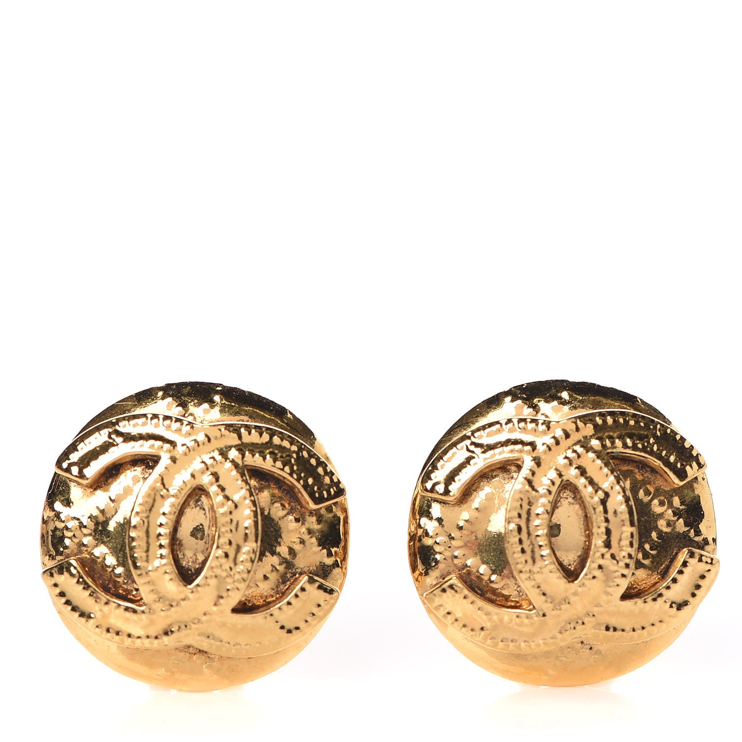 Chanel CC Clip On Earrings Gold 1 of 6