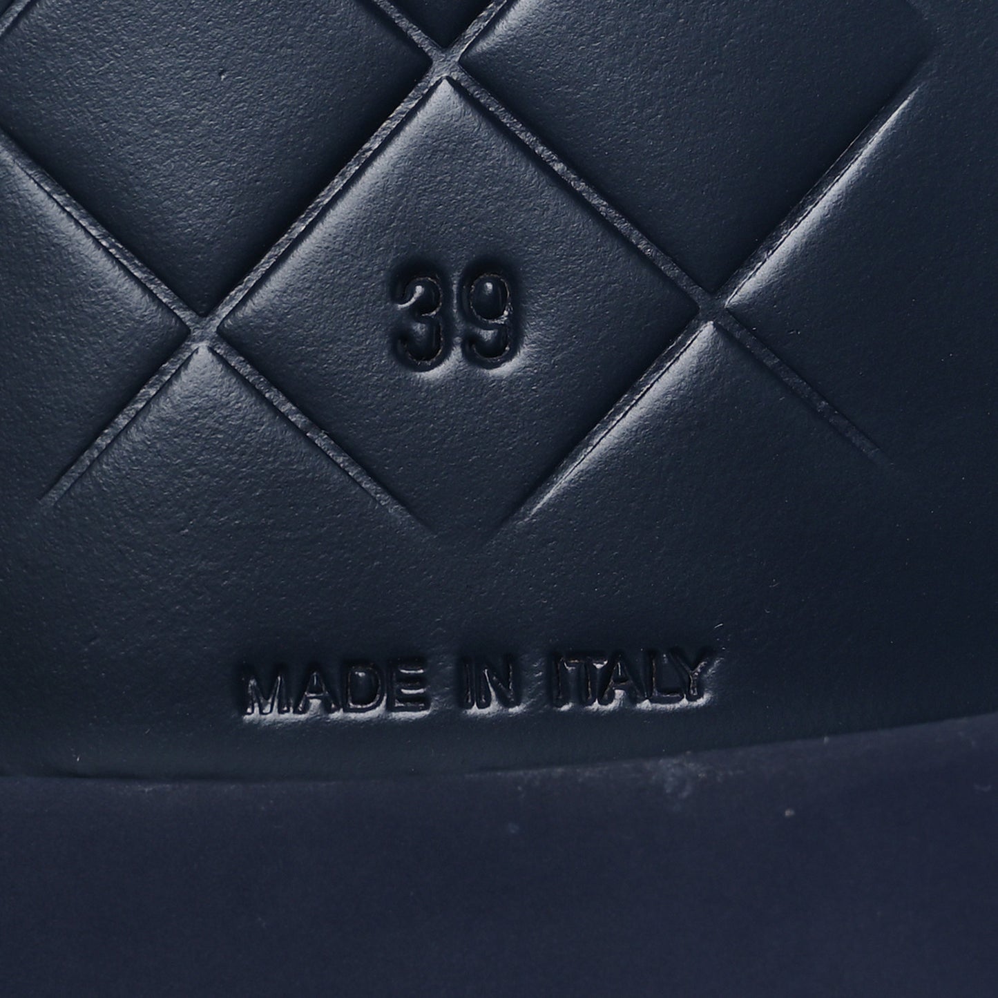 Lambskin Quilted CC Turnlock Loafers 39 Navy