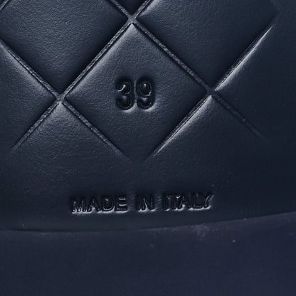 Chanel Lambskin Quilted CC Turnlock Loafers 39 Navy 8 of 11