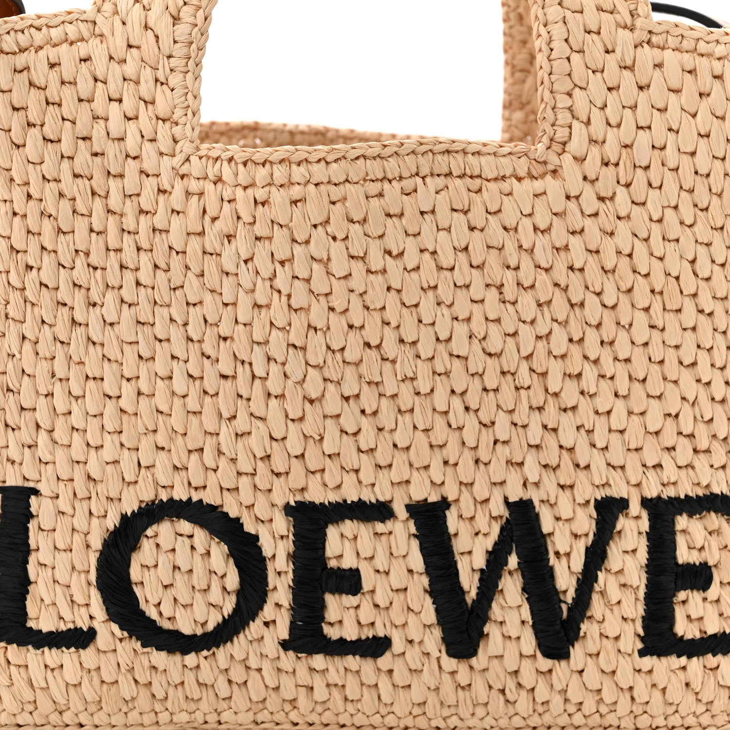 Loewe Raffia Small Paula's Ibiza Logo Tote Natural Tan 7 of 9