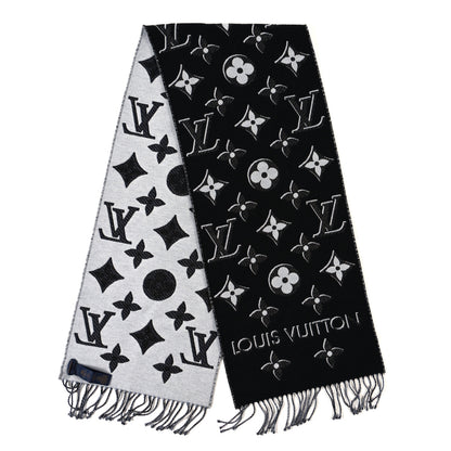 Louis Vuitton Wool Monogram LV Essential Shine Scarf Black 2 of 4
