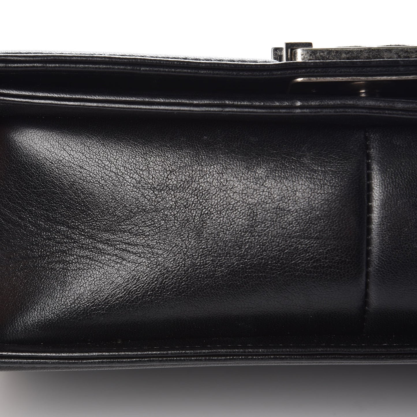 Lambskin Quilted Medium Boy Flap Black