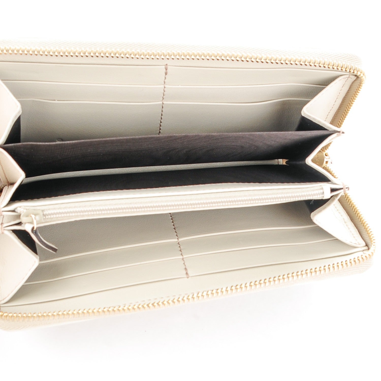 Gucci Monogram Margaux Calfskin Sukey Zip Around Wallet Beige Ebony Mystic White 5 of 7