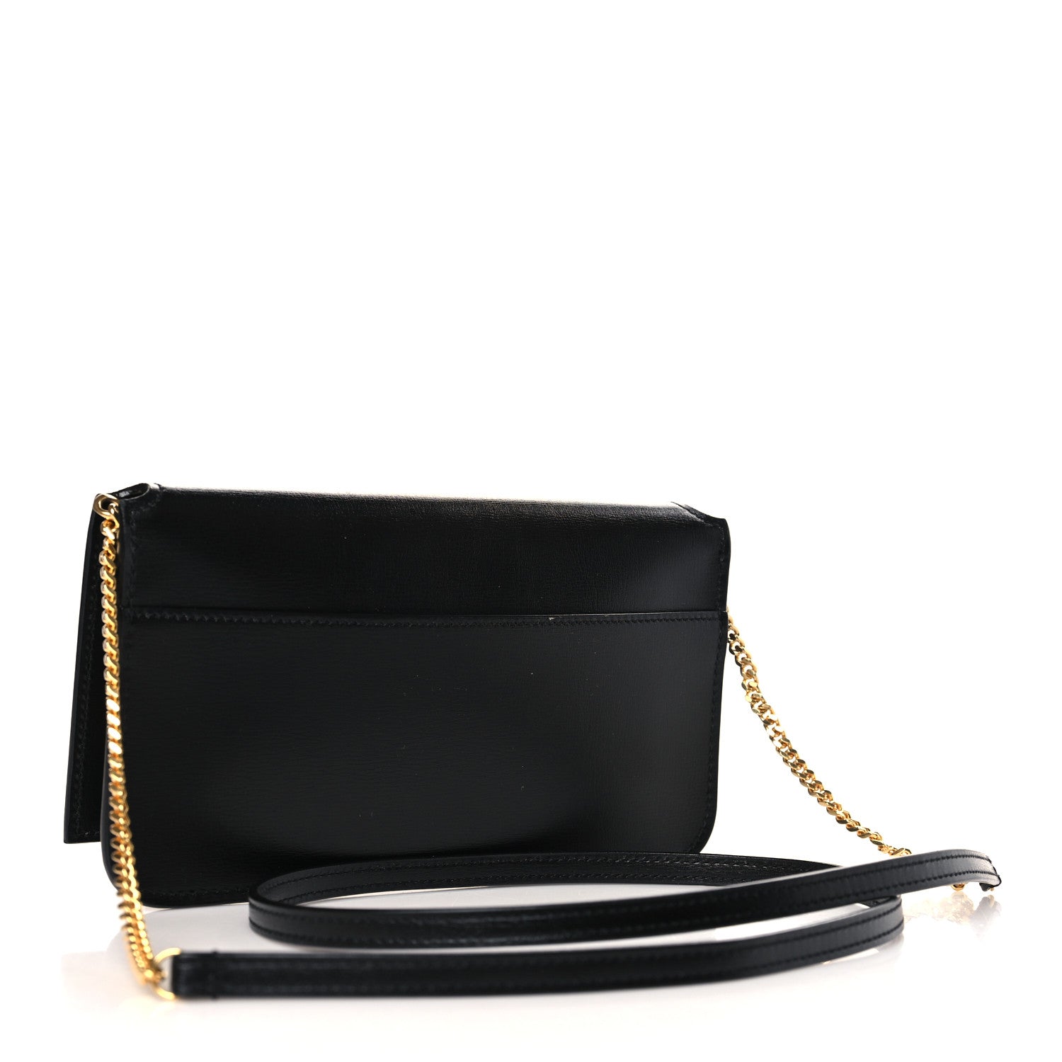 Saint Laurent Smooth Calfskin Monogram Phone Holder Crossbody Black 3 of 8