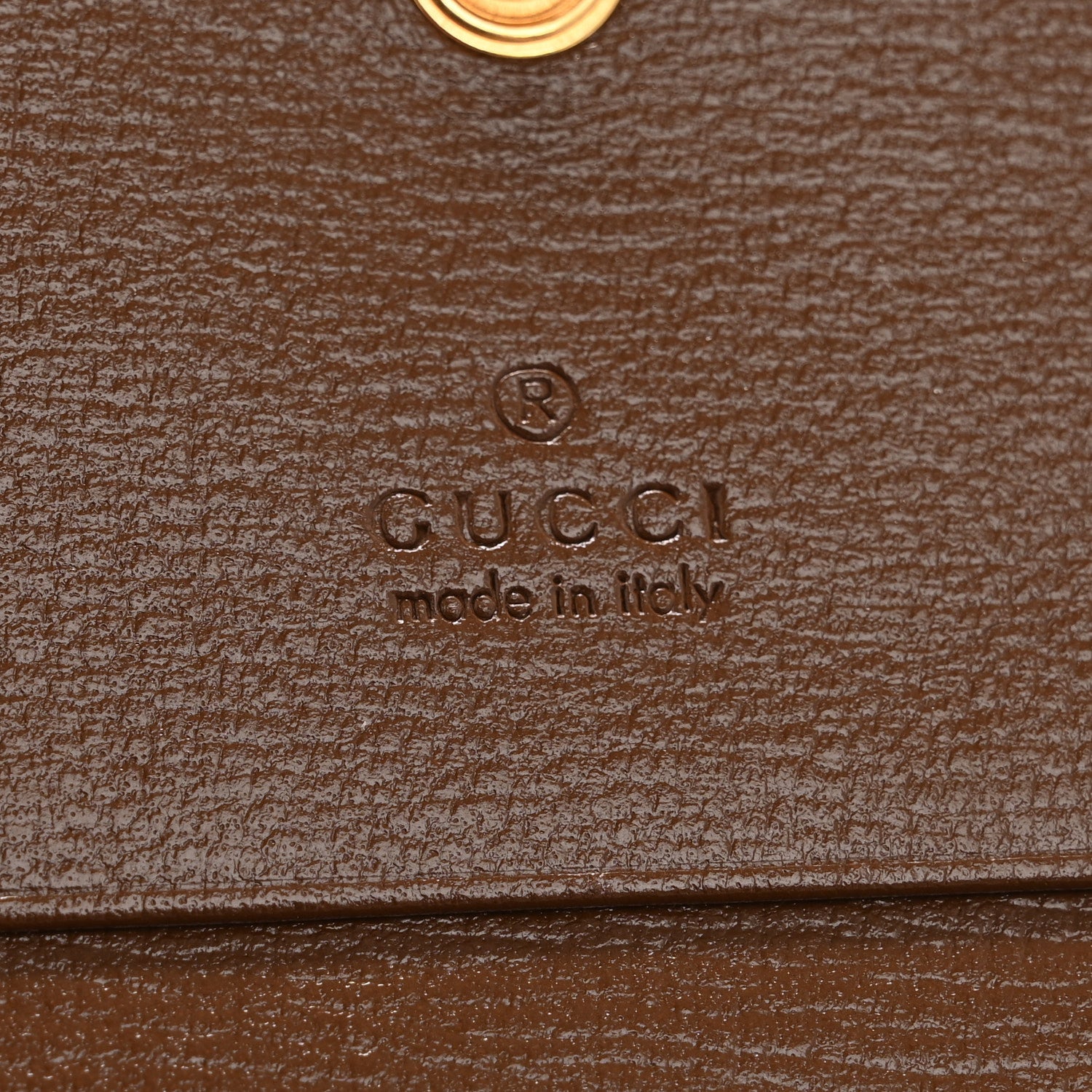 Gucci GG Supreme Monogram Horsebit 1955 Card Case Wallet Beige Ebony Brown Sugar 6 of 9