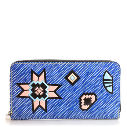 Louis Vuitton Epi Azteque Zippy Wallet Denim Light 1 of 7
