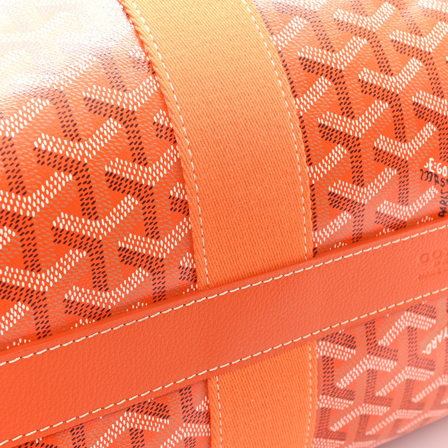 Goyard Goyardine Barrel 40 Sports Bag Orange 10 of 10