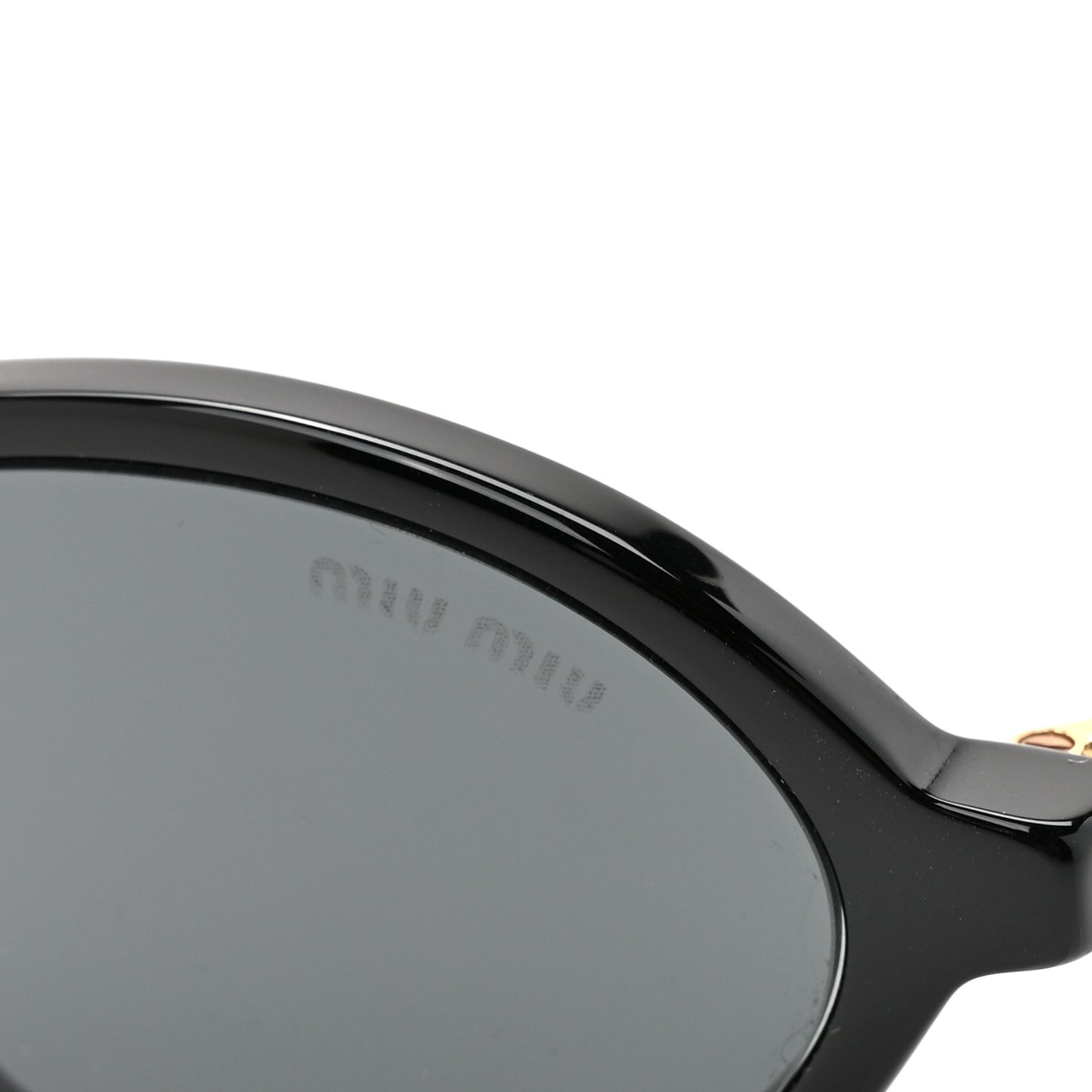 Acetate Oval Regard Sunglasses SMU04Z Black