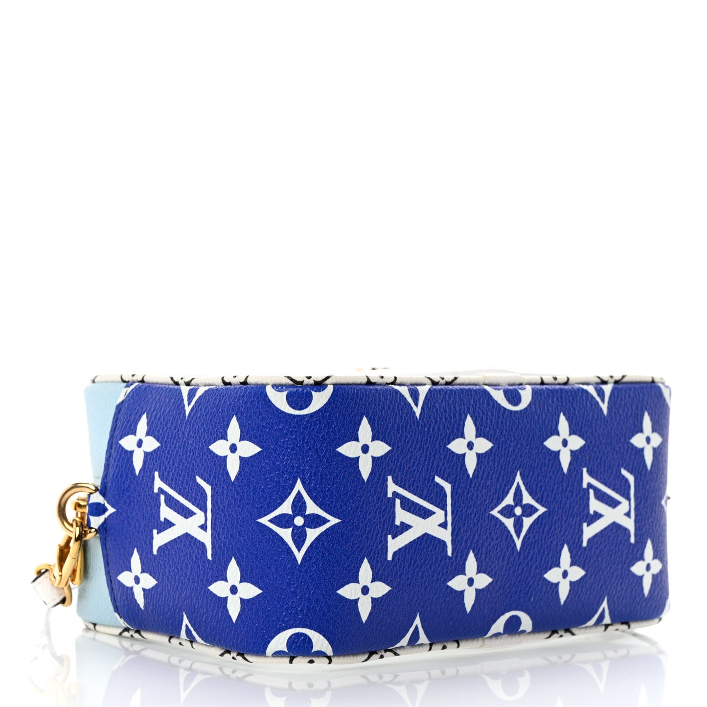 Monogram Giant Hawaii Beach Pouch Blue