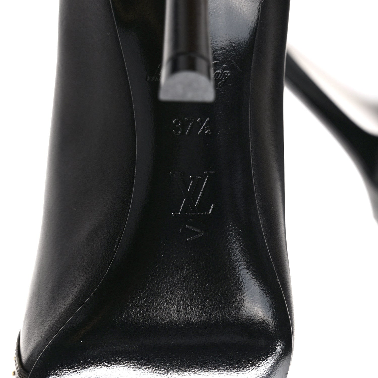 Louis Vuitton Monogram Studded Cherie Pumps 37.5 Black 6 of 8