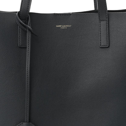 Saint Laurent Calfskin Medium Shopping Tote Fog 9 of 11