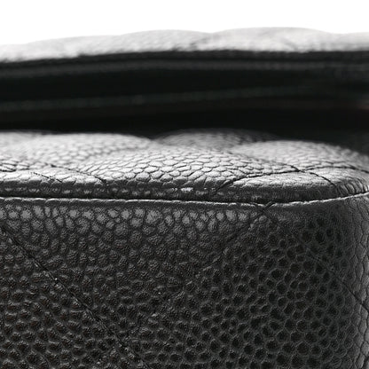 Chanel Caviar Quilted Jumbo Double Flap Black 11 of 16