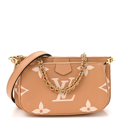 Louis Vuitton Empreinte Monogram Giant Multi Pochette Accessories Arizona Creme 1 of 10