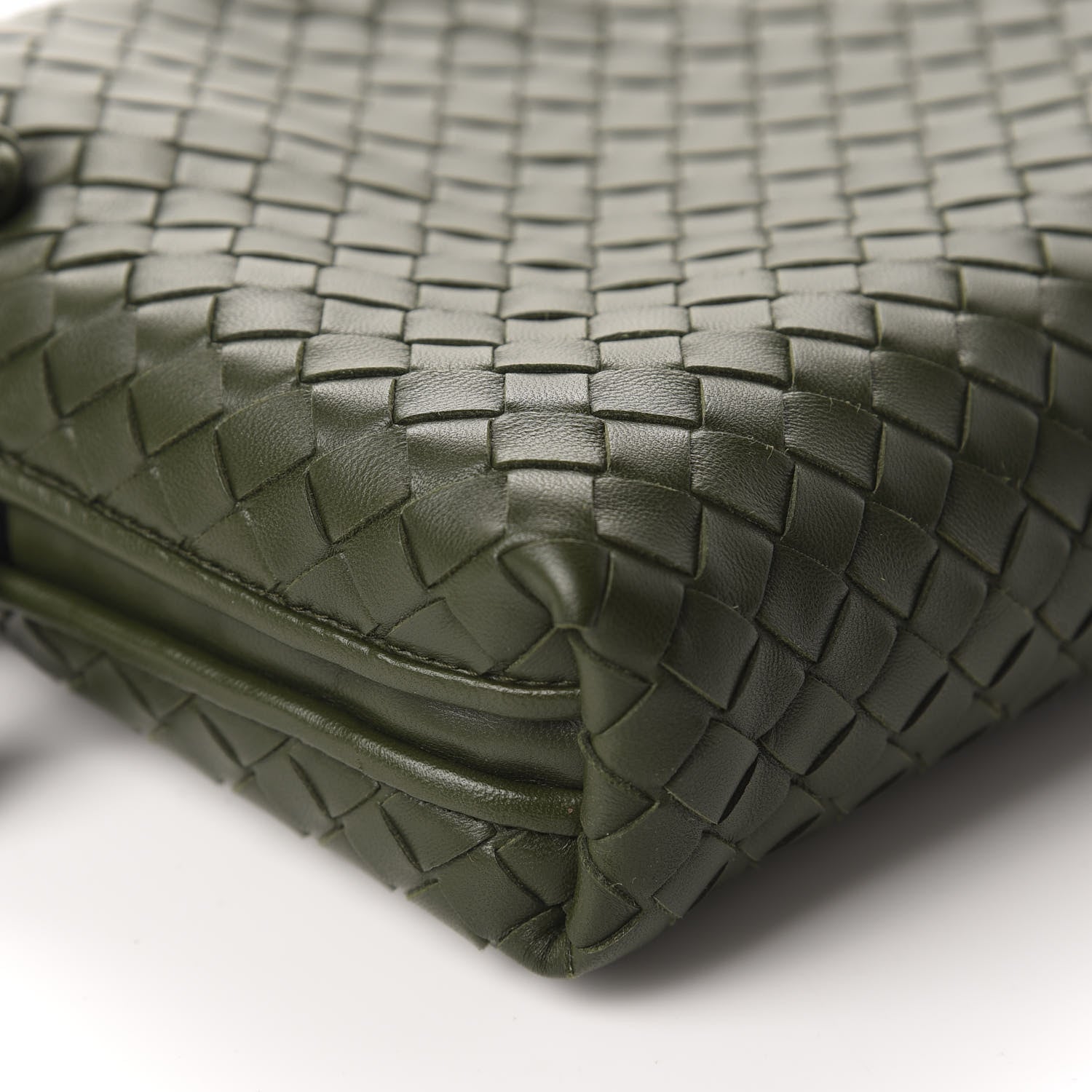 Bottega Veneta Nappa Intrecciato Nodini Crossbody Messenger Moss 6 of 10
