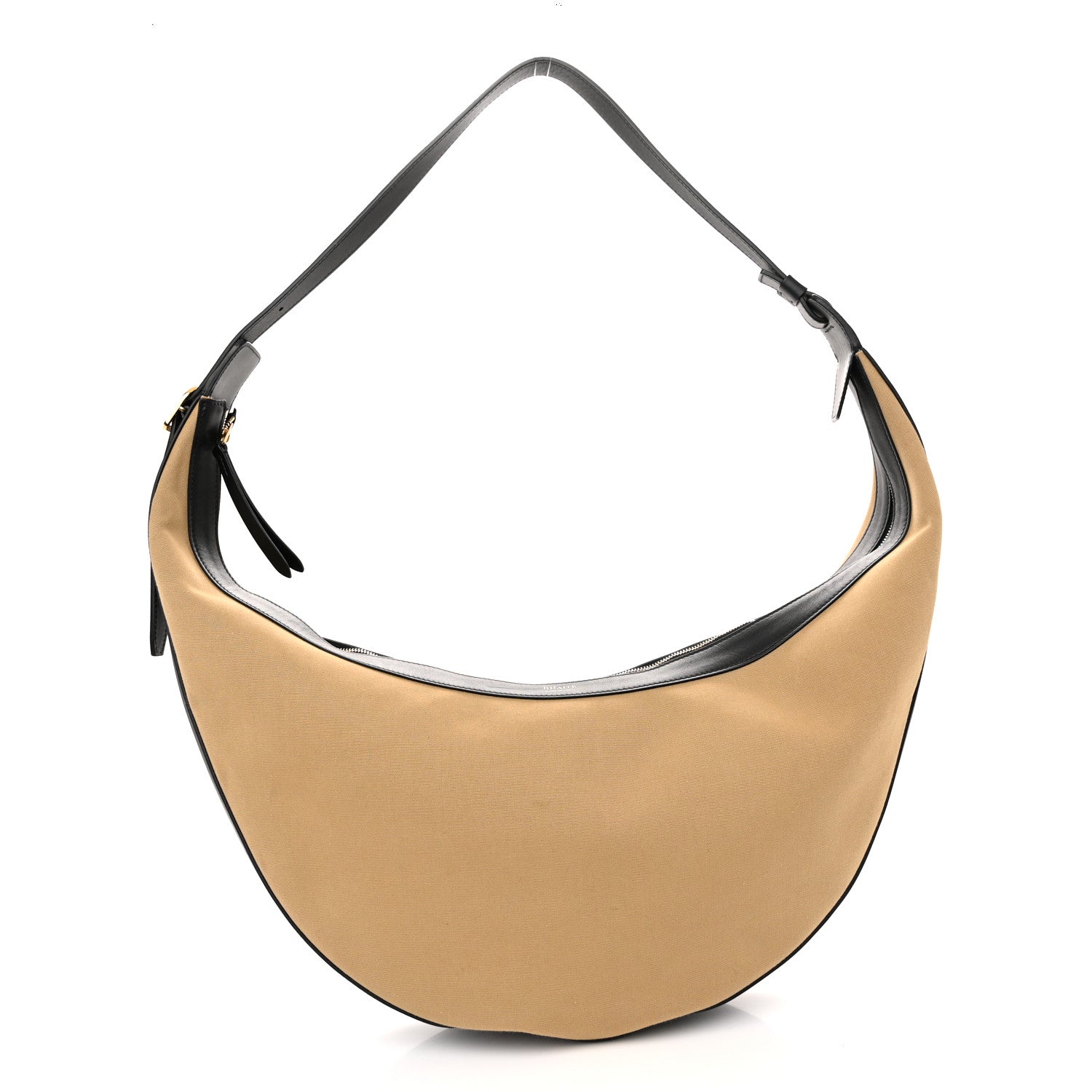 Khaite Canvas Calfskin August Hobo Beige 1 of 11