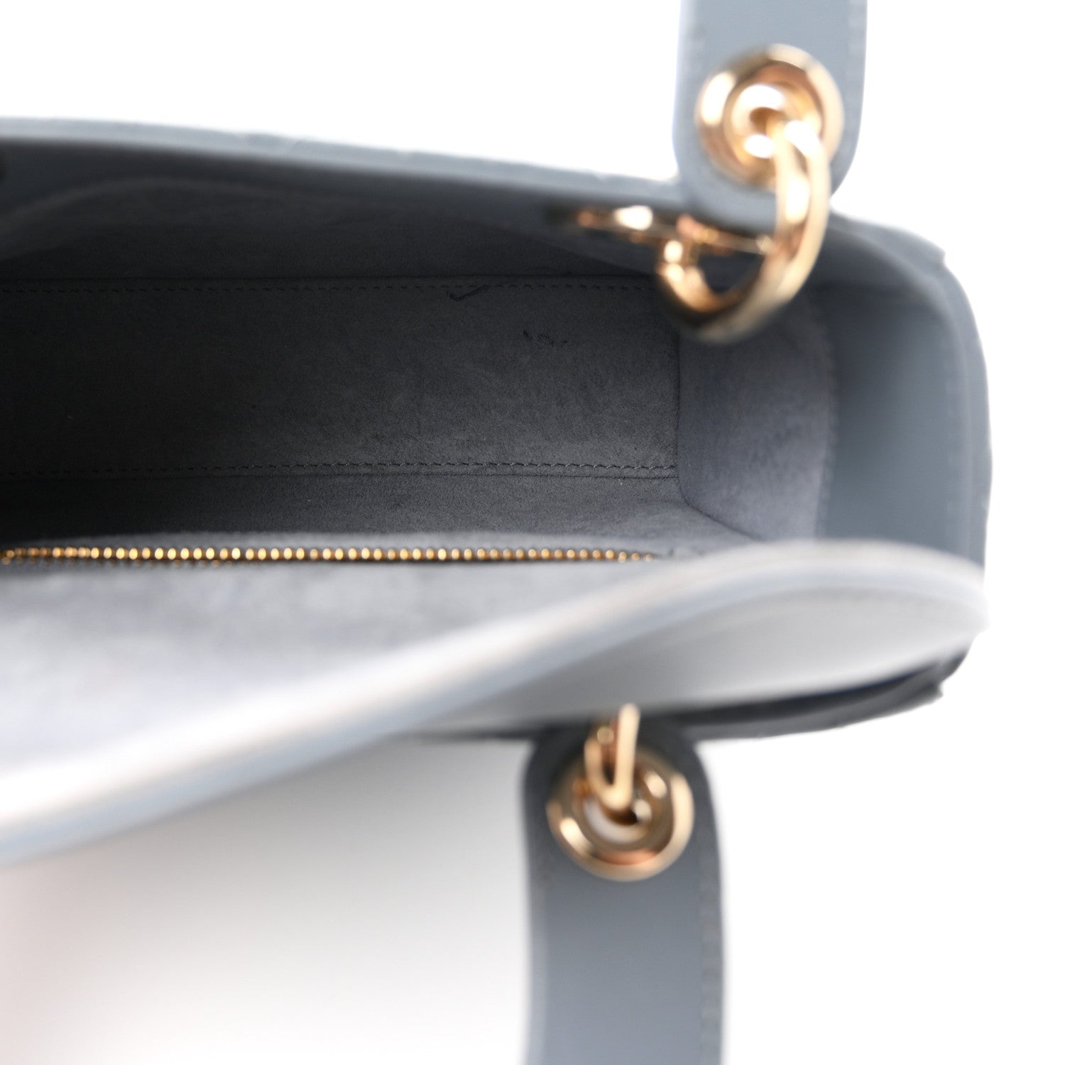 Christian Dior Lambskin Cannage Mini Lady Dior Cloud Blue 5 of 11