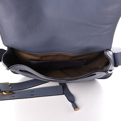 Chloe Calfskin Medium Marcie Round Crossbody Bag Street Blue 5 of 11