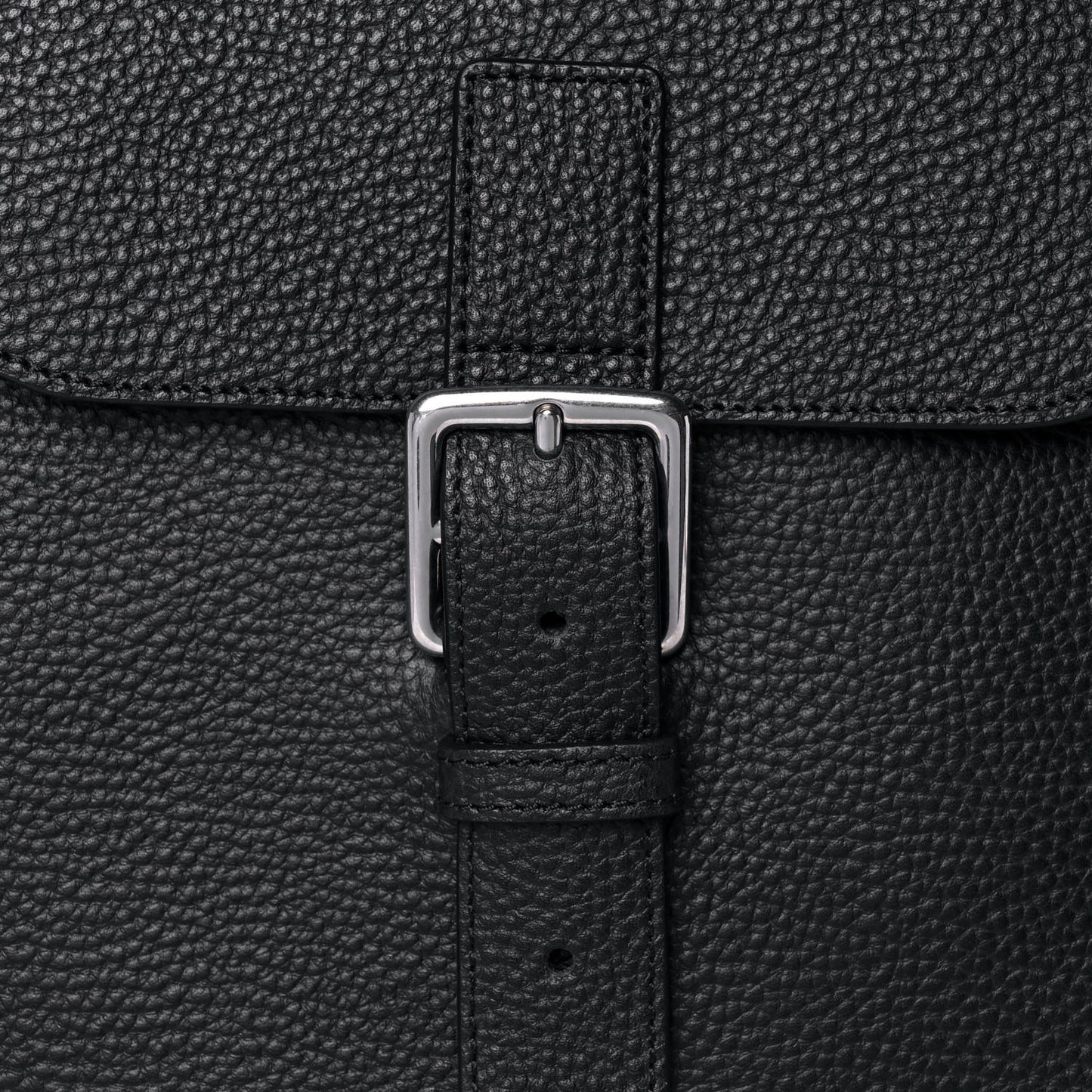 Classic Grain Calfskin Chiltern Backpack Black