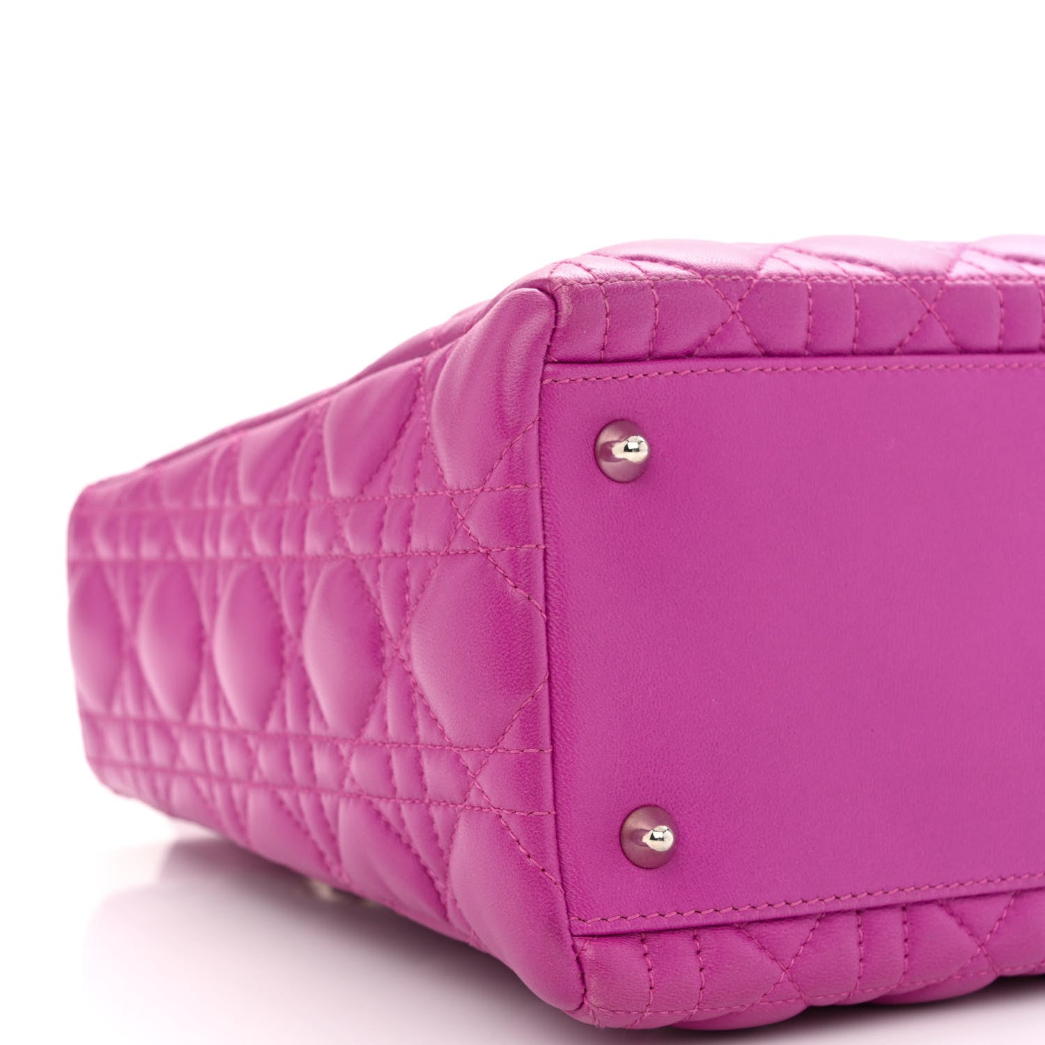 Christian Dior Lambskin Cannage Medium Lady Dior Pink 8 of 10