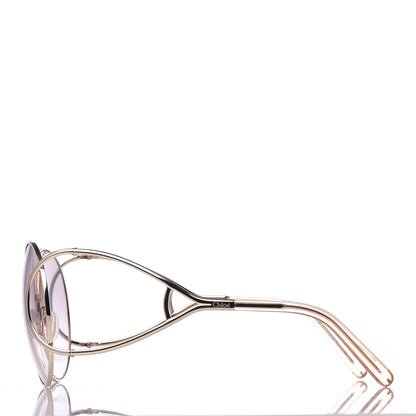 Chloe Jackson Oversized Round Sunglasses CE124S Blonde Havana 3 of 7