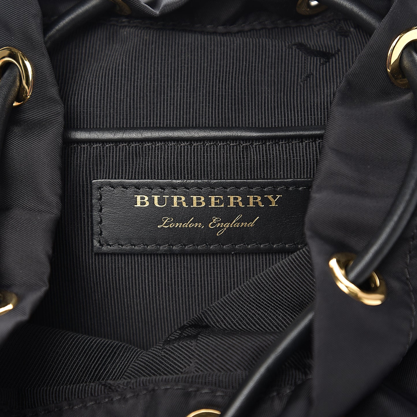 Nylon Small Rucksack Backpack Black