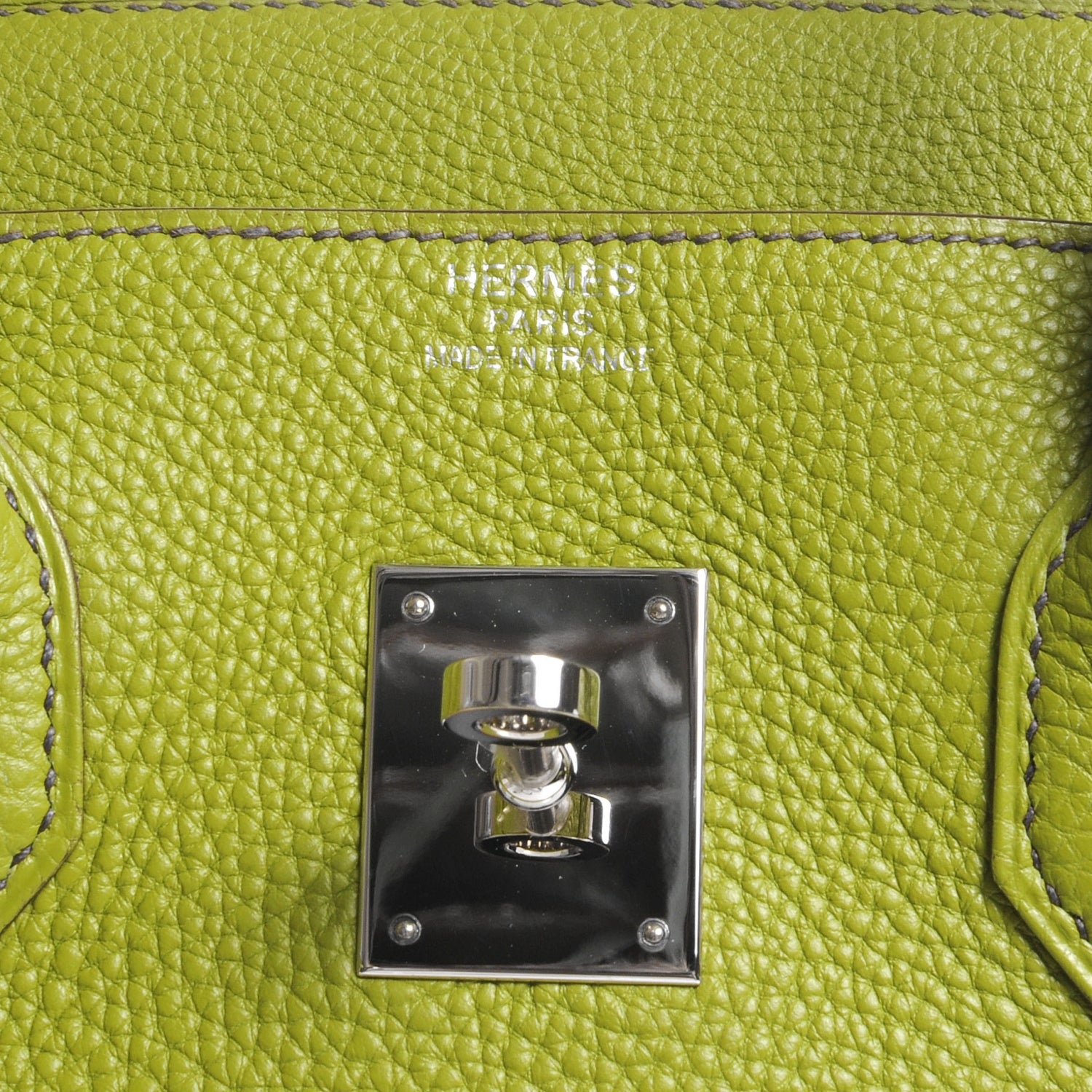 Hermes Togo Birkin 35 Vert Anis 7 of 11