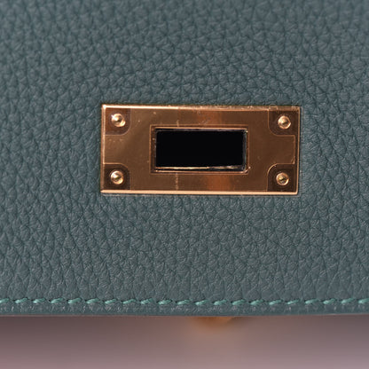 Hermes Togo Kelly Retourne 28 Malachite 30 of 39