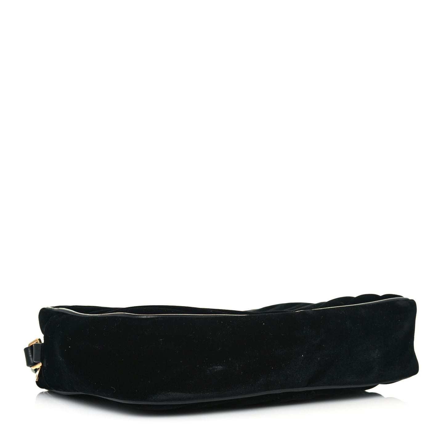 Velvet Matelasse Monogram Lou Camera Bag Black