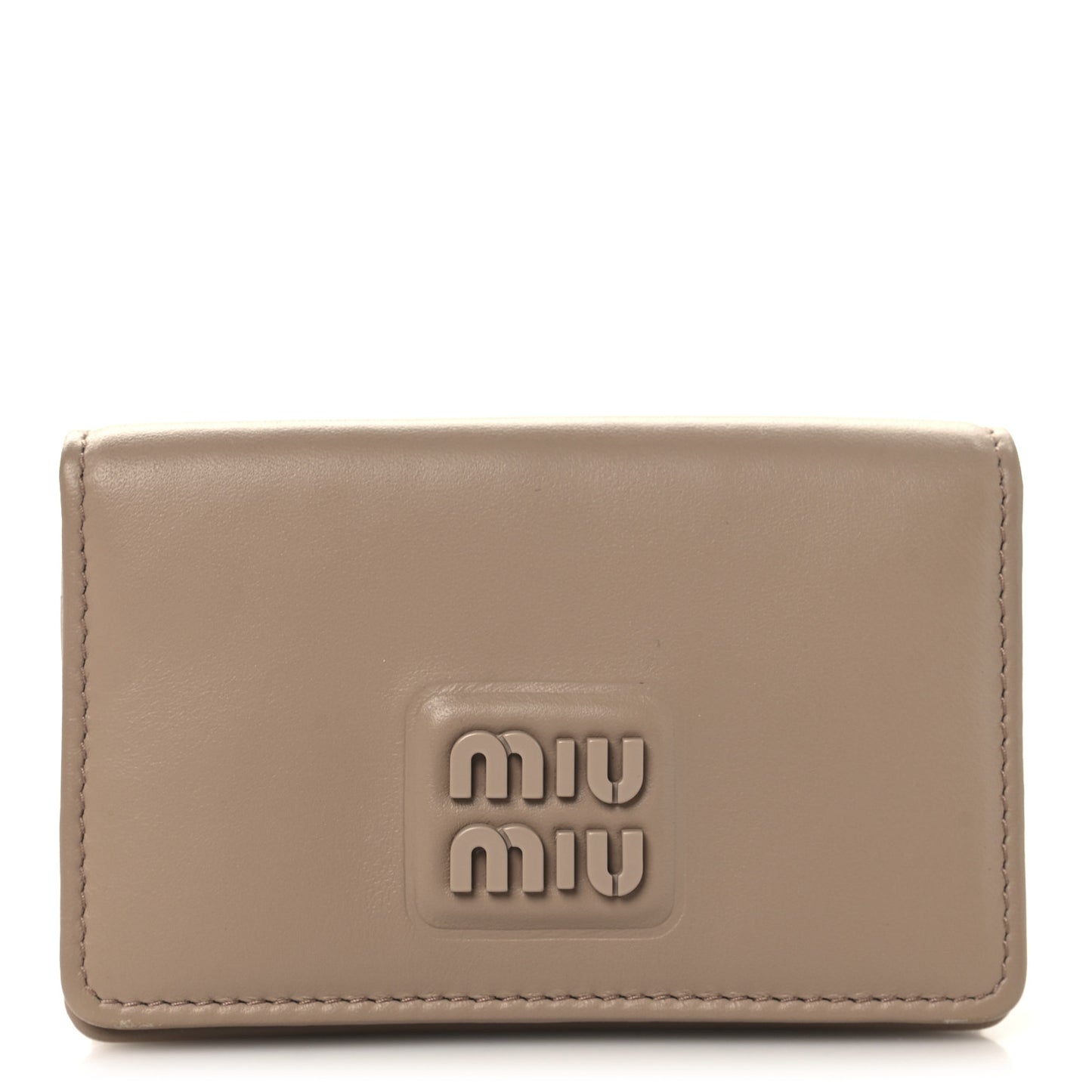 Nappa Softy Padded Flap Card Holder Cammeo