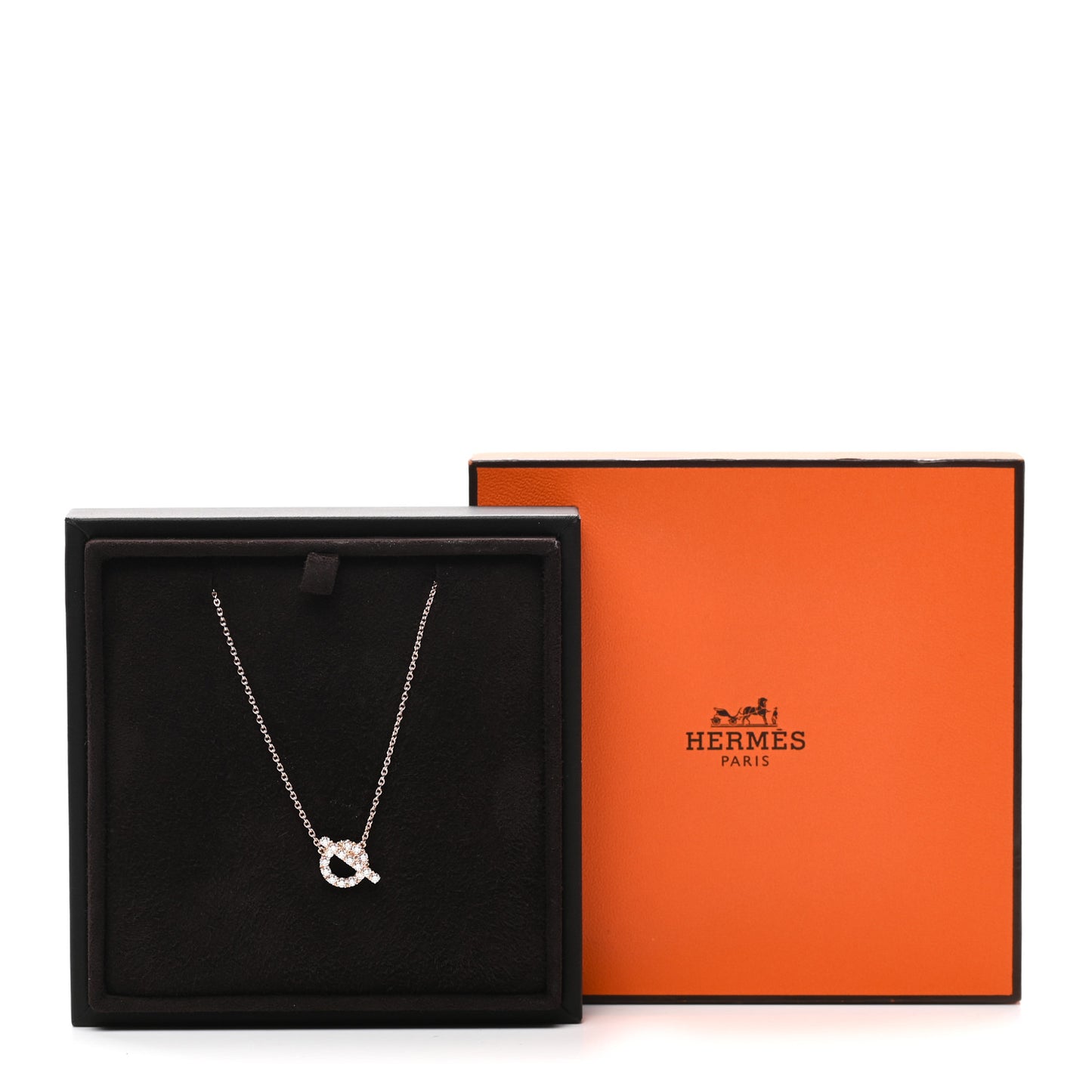 18K Rose Gold Diamond Finesse Pendant Necklace