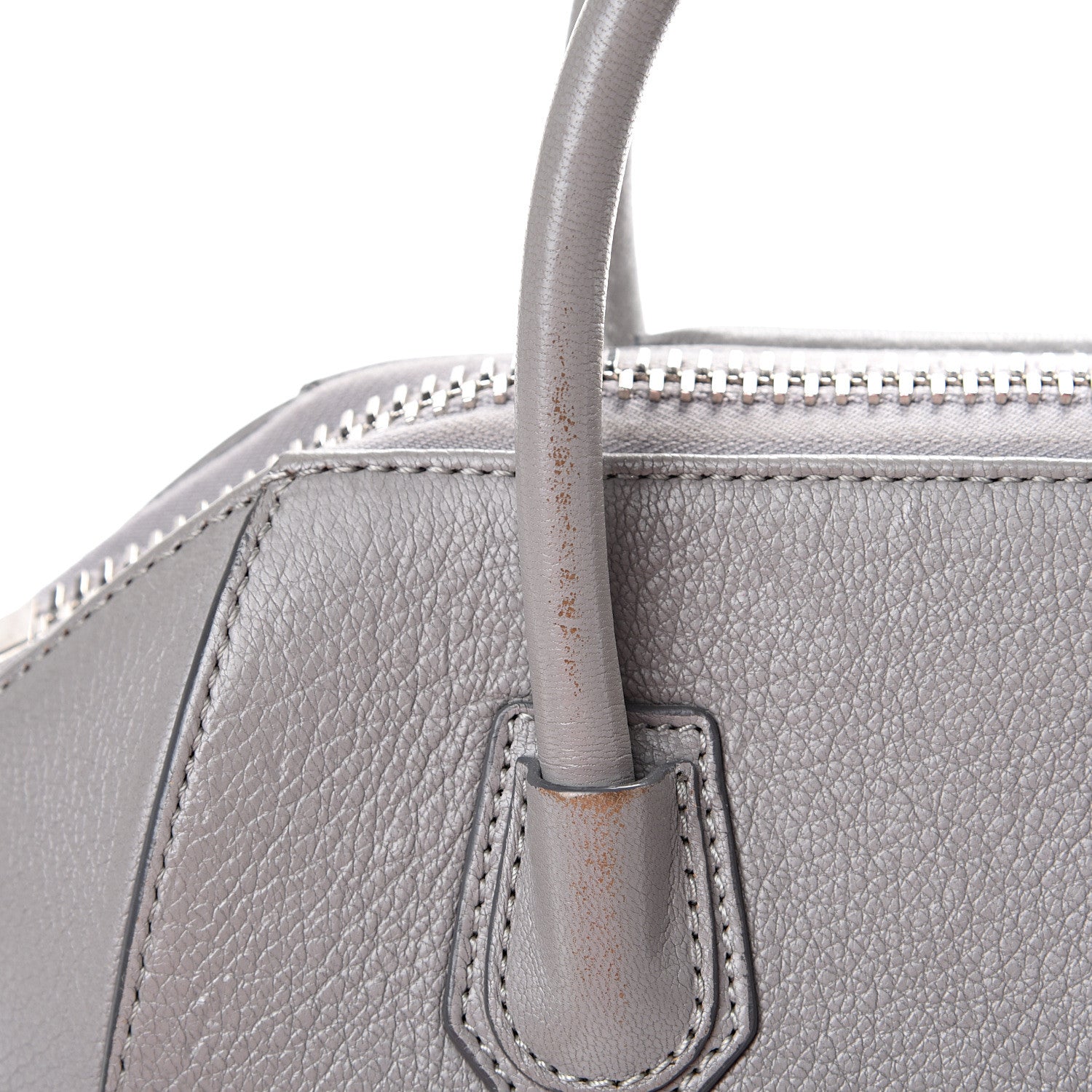 Givenchy Sugar Goatskin Mini Antigona Pearl Grey 13 of 15