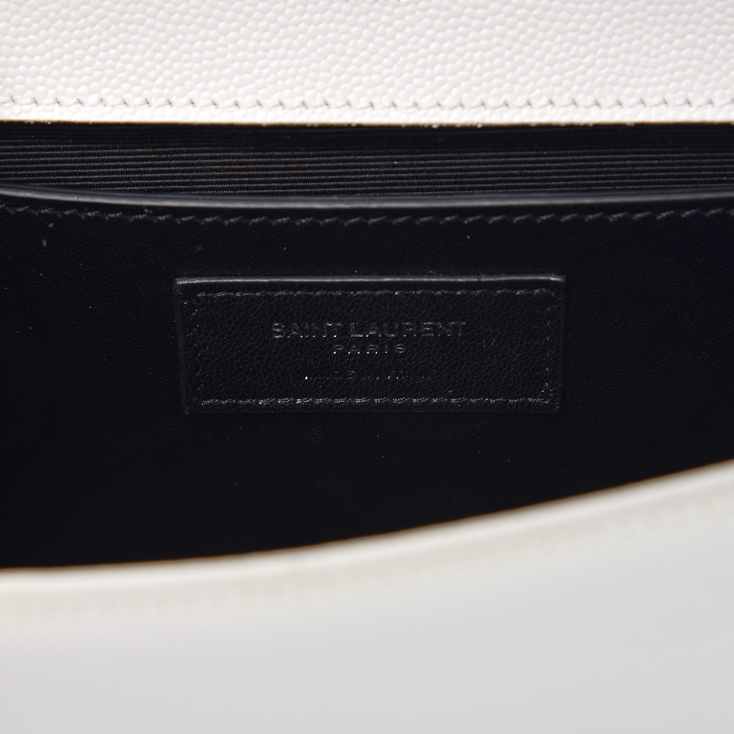 Saint Laurent Grain De Poudre Small Monogram Kate Satchel Optical White 7 of 7