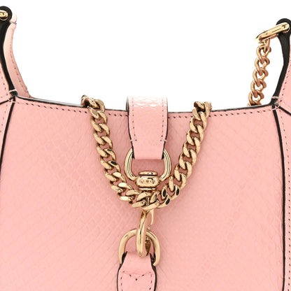Gucci Snakeskin Mini Jackie Notte Bag Pink 8 of 12