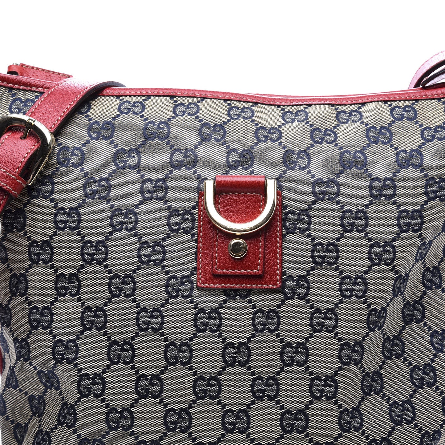 Monogram Abbey Messenger Bag Navy Red