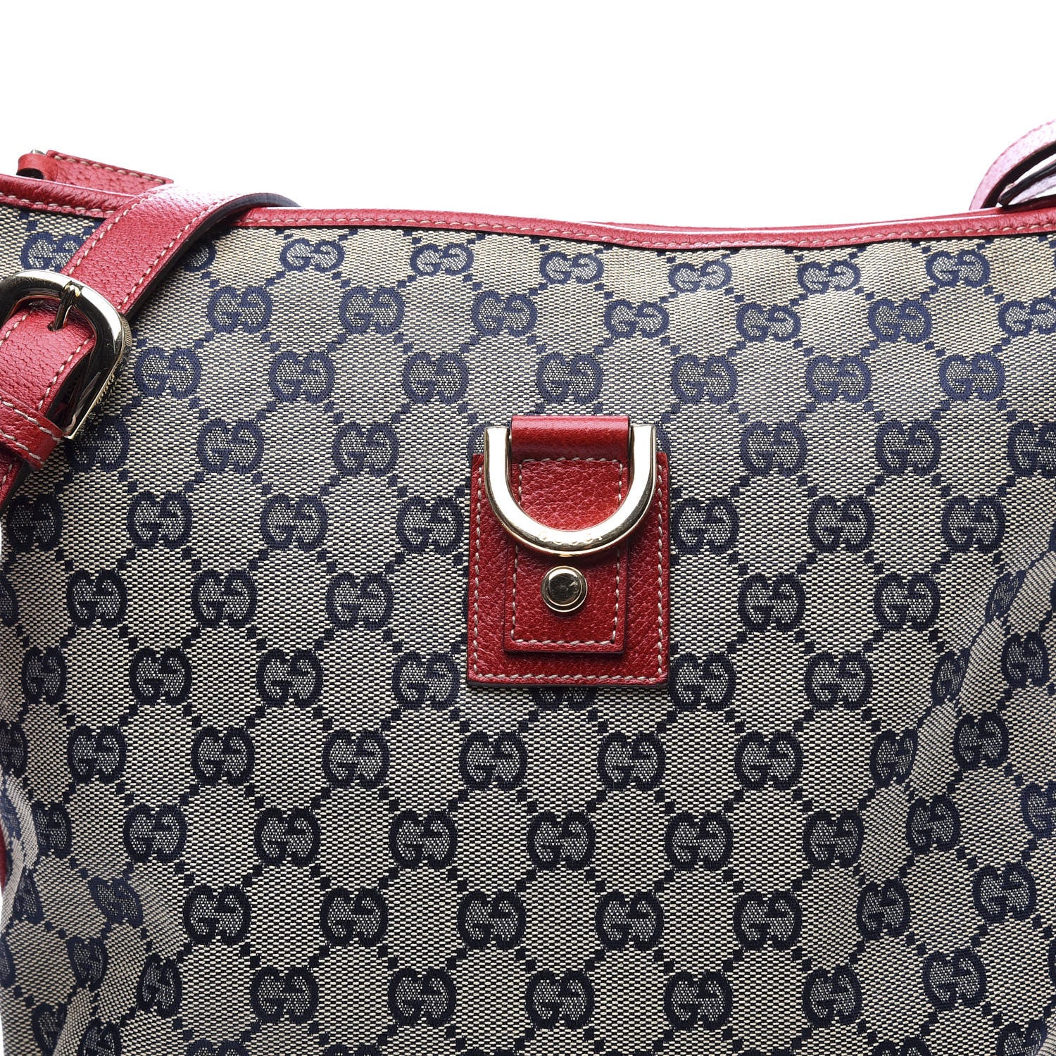 Gucci Monogram Abbey Messenger Bag Navy Red 9 of 9