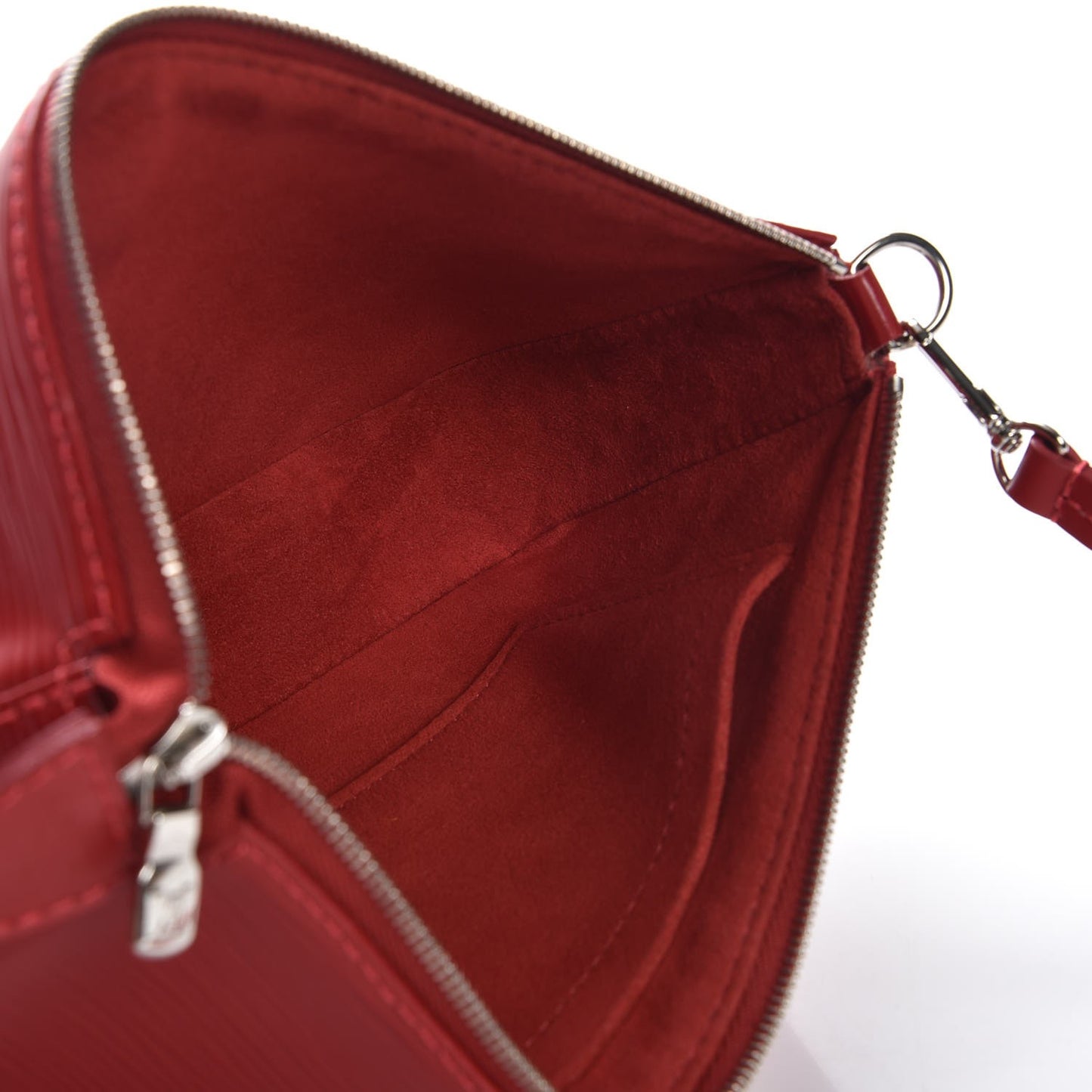 Epi Pochette Accessories NM Carmine