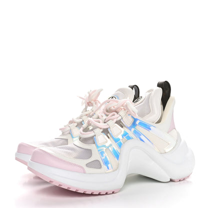 Louis Vuitton Calfskin Nylon LV Archlight Sneakers 41 Rose Clair Pink 3 of 7