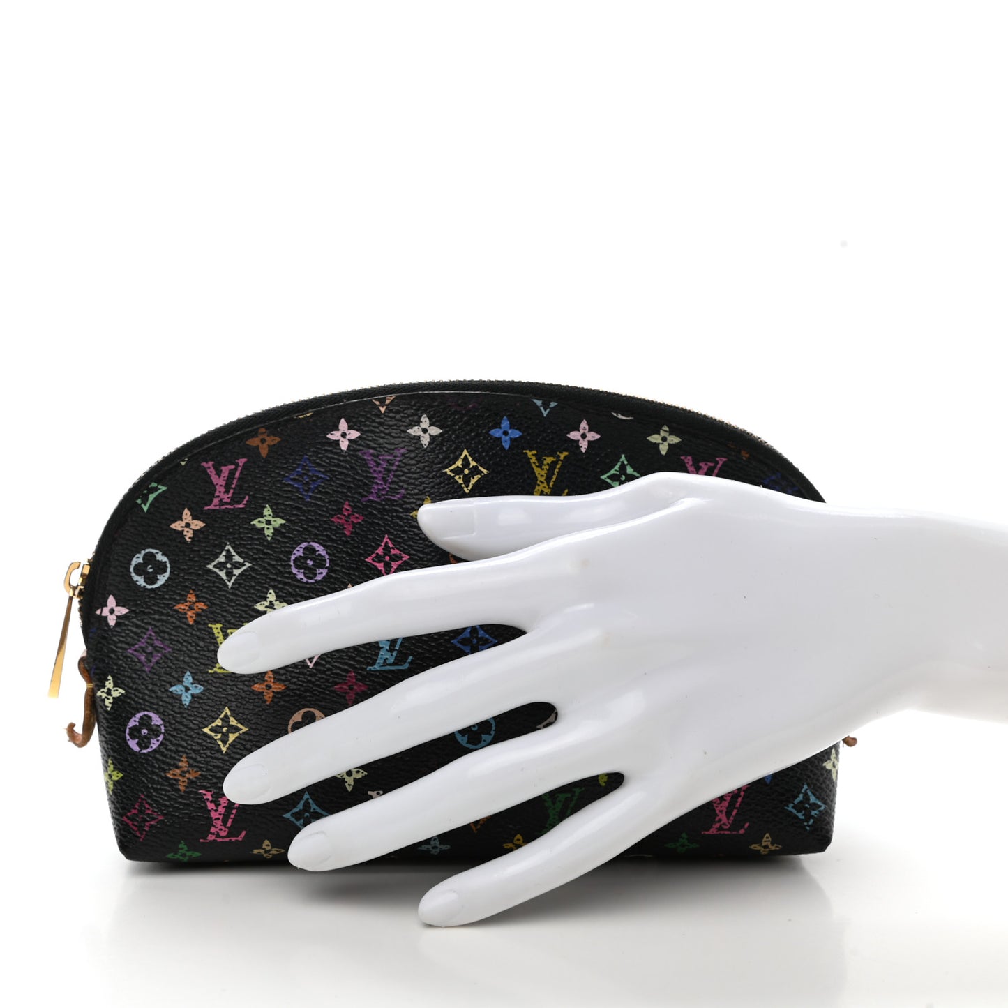 Monogram Multicolor Cosmetic Pouch Black Grenade