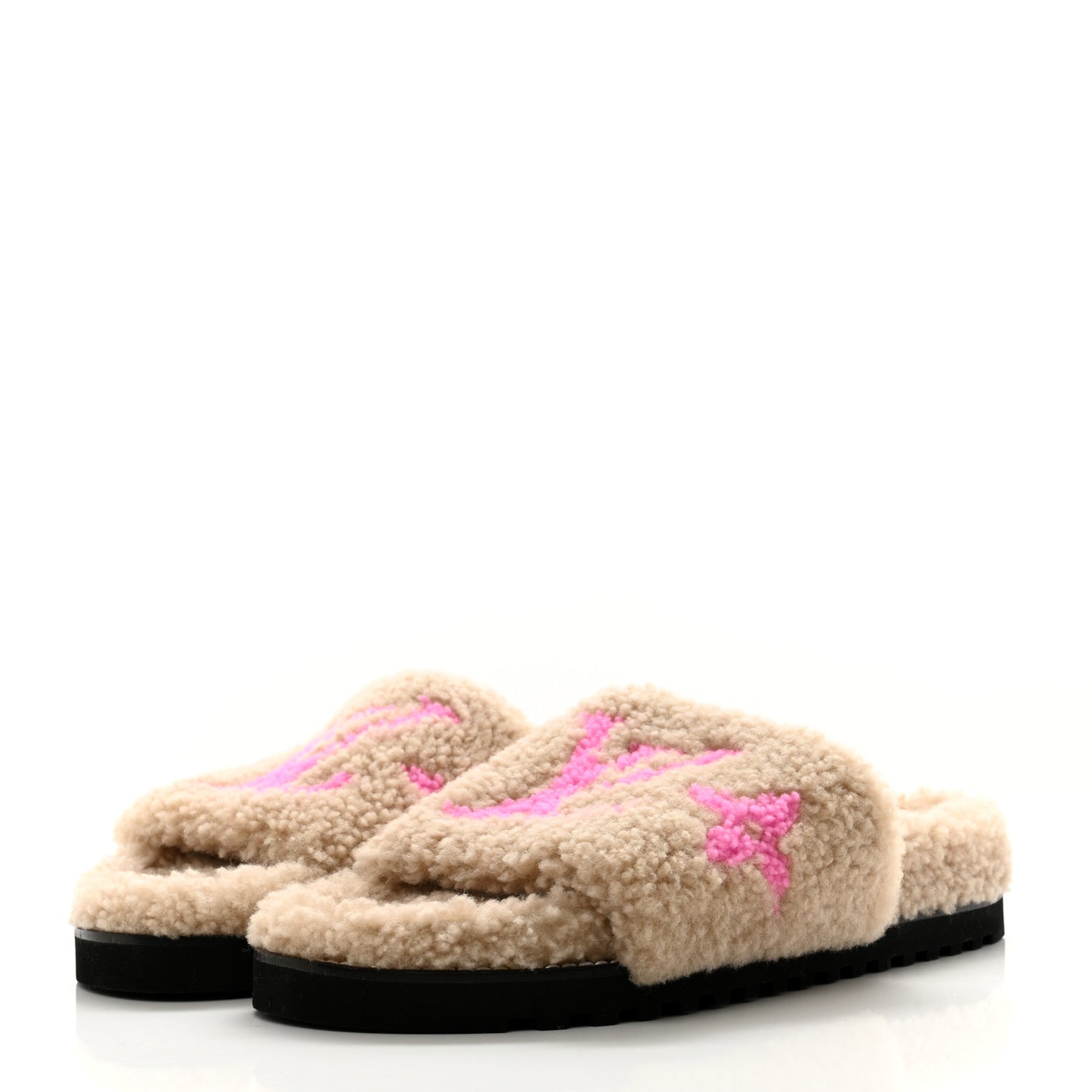 Shearling Paseo Flat Comfort Mule 41 Beige