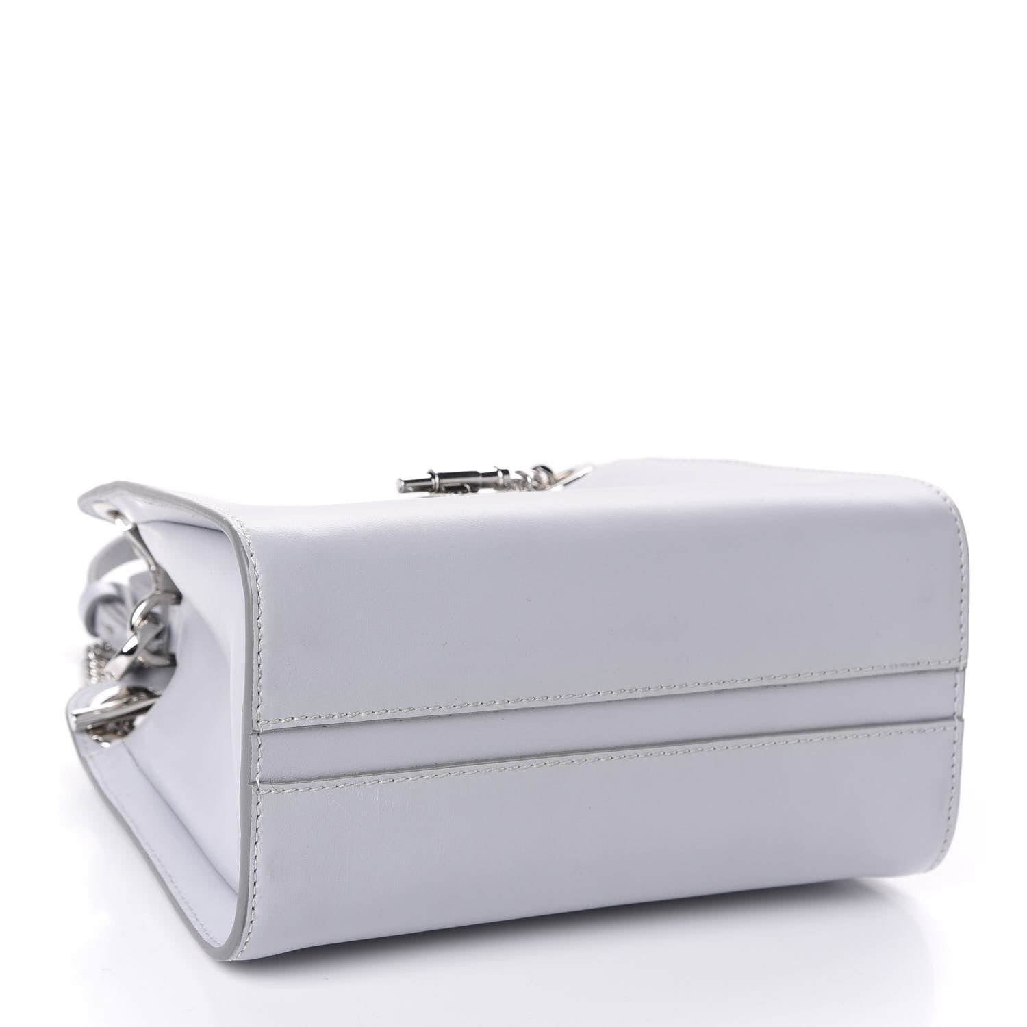 Chloe Shiny Calfskin Mini Annie Shoulder Bag Airy Grey 5 of 10