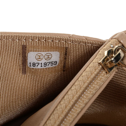 Chanel Lambskin Quilted Wallet On Chain WOC Beige Fonce 8 of 9