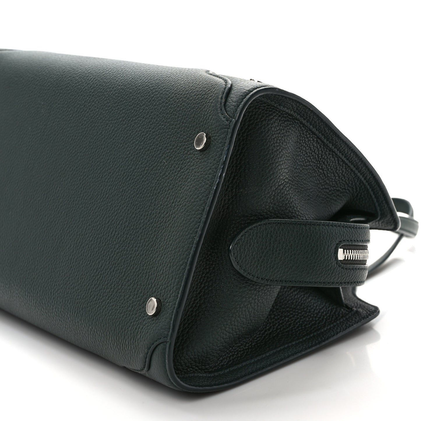 Grained Calfskin Medium Sesia Dark Green