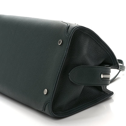 Loro Piana Grained Calfskin Medium Sesia Dark Green 10 of 10