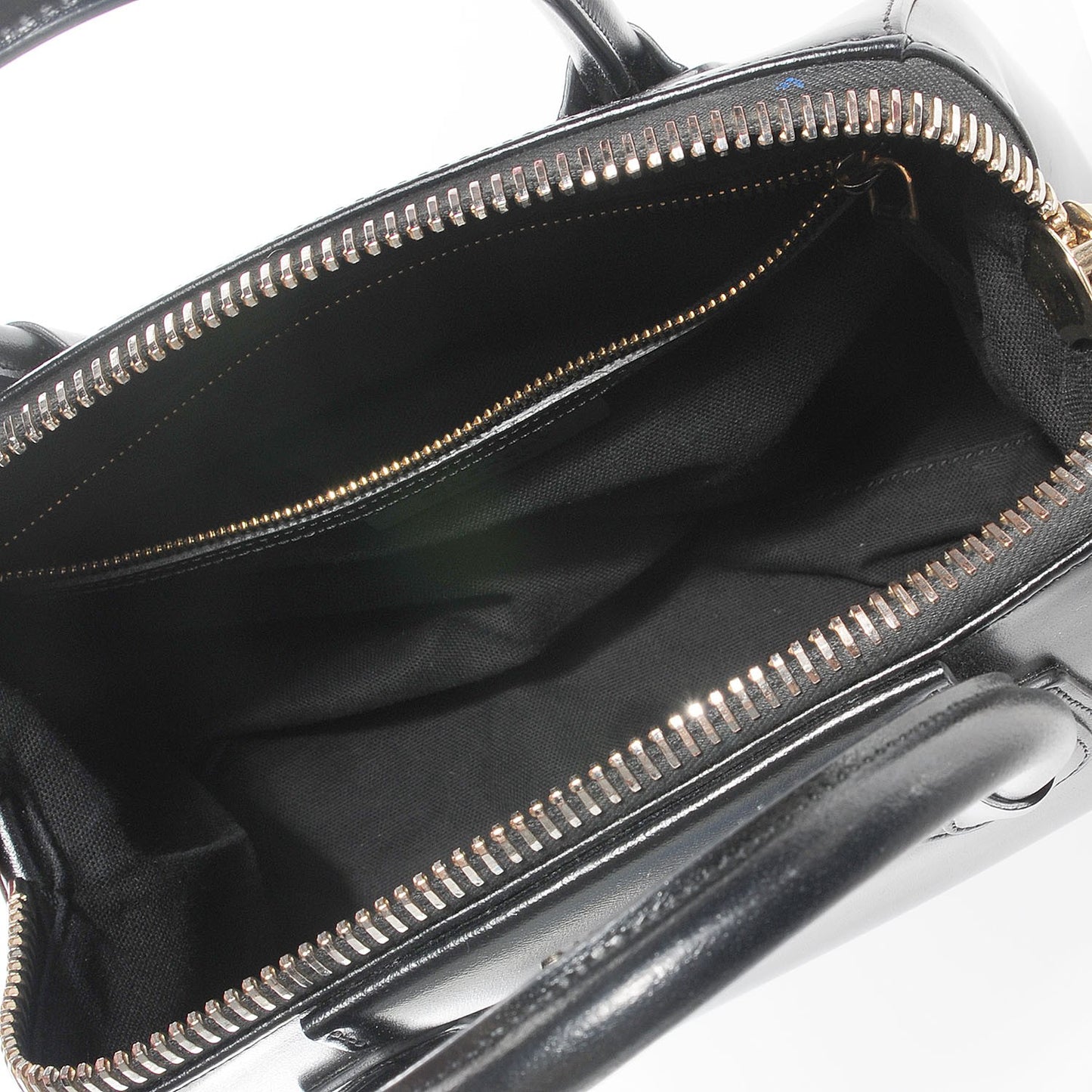 Shiny Lord Calfskin Small Antigona Black