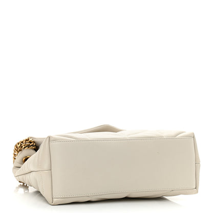 Saint Laurent Lambskin Quilted Small Loulou Puffer Monogram Chain Satchel Crema Soft 4 of 12