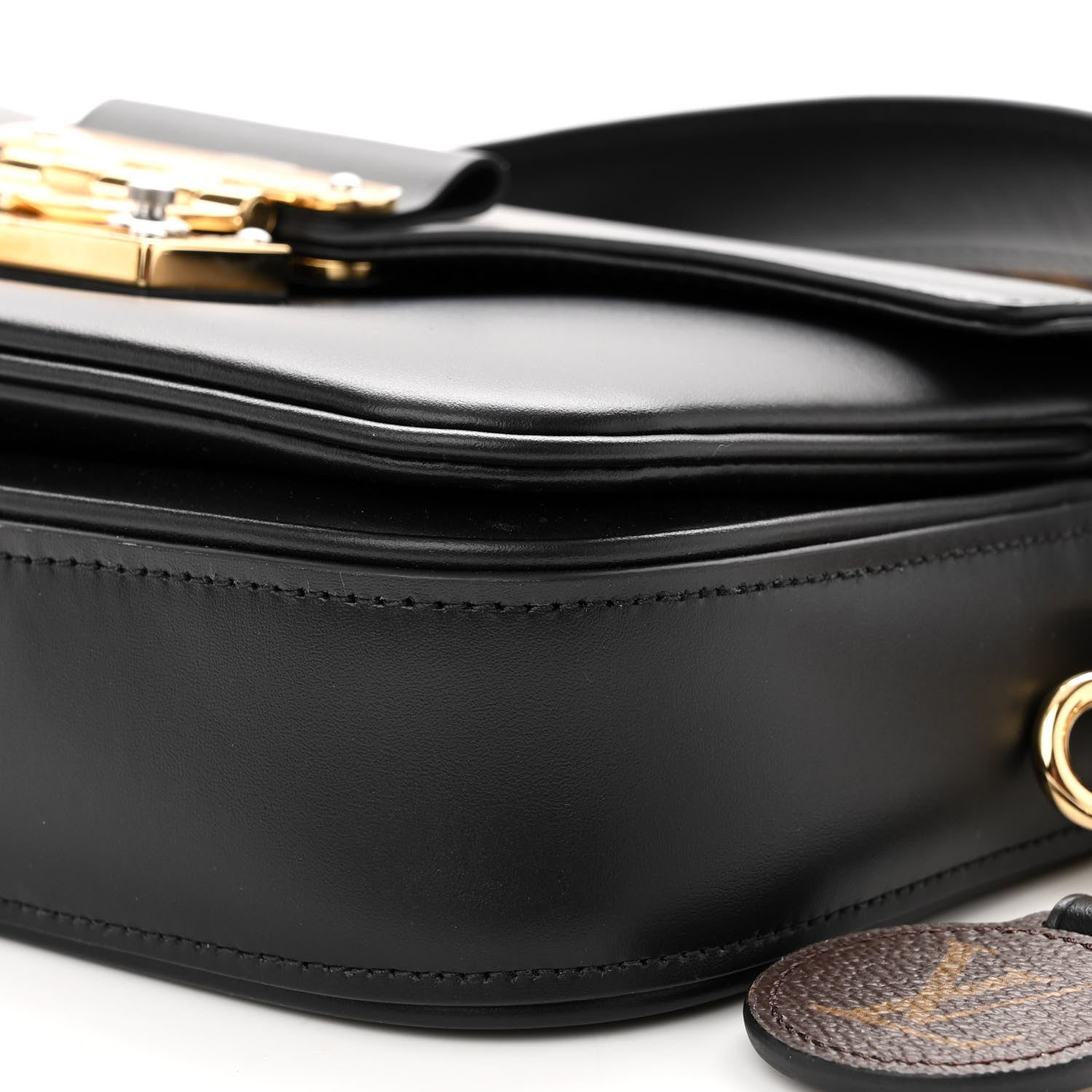 Louis Vuitton Calfskin Monogram Swing Black 9 of 10