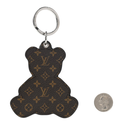 Louis Vuitton Monogram Teddy Bear Bag Charm Key Holder Brown 2 of 4